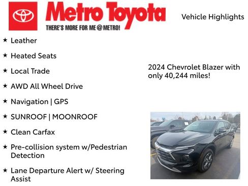 Used 2024 Chevrolet Blazer LT w/ Sound & Technology Package image 8