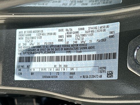New 2026 Ford Ranger XLT w/ Equipment Group 301A High RWD image 20