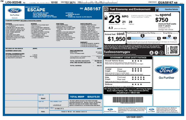 Used 2016 Ford Escape SE AWD/4WD image 2