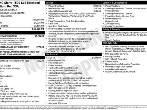 Used 2015 GMC Sierra 1500 SLE w/ SLE Value Package AWD/4WD image 35