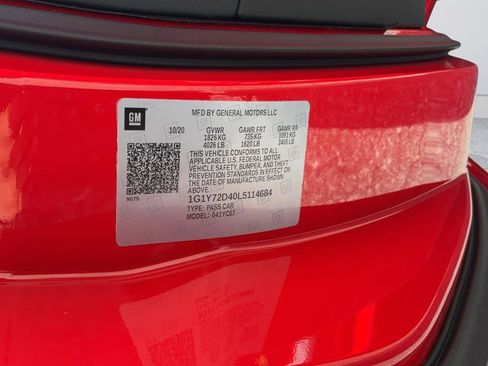Certified 2020 Chevrolet Corvette Stingray Preferred Cpe w/ 2LT Preferred Equipment Group RWD image 26