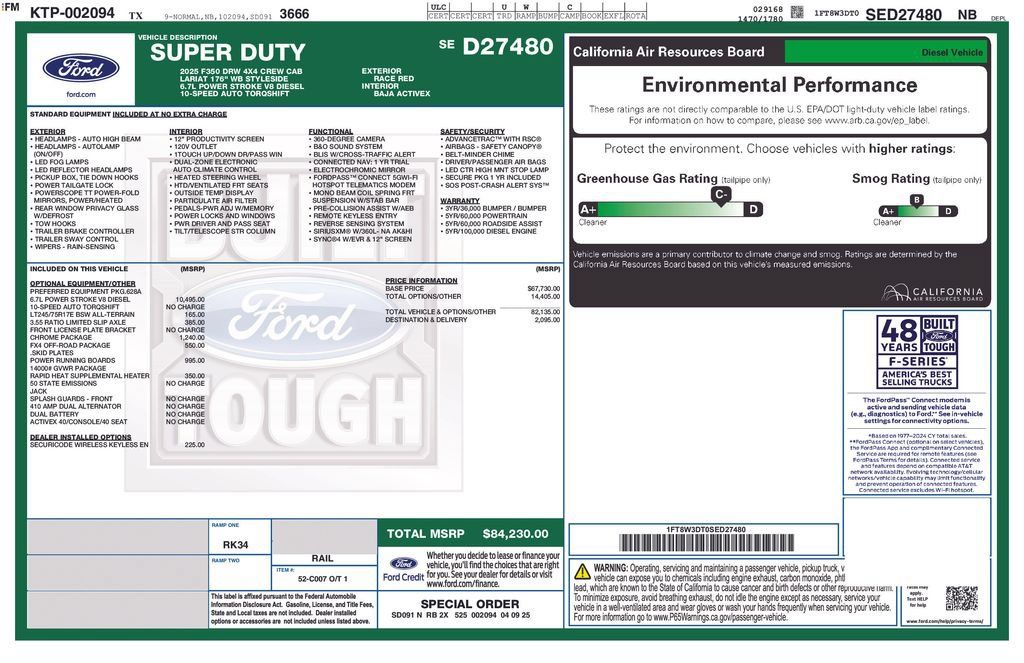 Used 2025 Ford F350 Lariat w/ Chrome Package AWD/4WD image 35