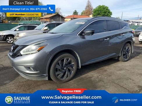 Used 2018 Nissan Murano SL w/ Midnight Edition Package FWD image 1