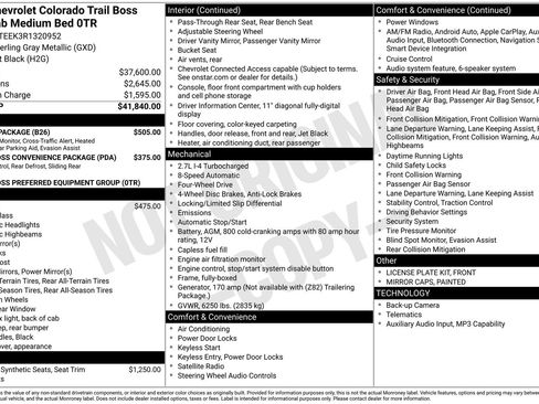 Used 2024 Chevrolet Colorado Trail Boss w/ Safety Package image 10