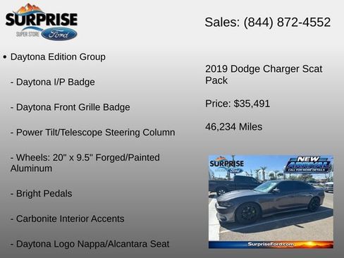 Used 2019 Dodge Charger Scat Pack w/ Daytona Edition Group RWD image 18