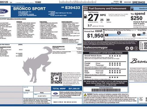 New 2025 Ford Bronco Sport Heritage w/ Convenience Package image 25