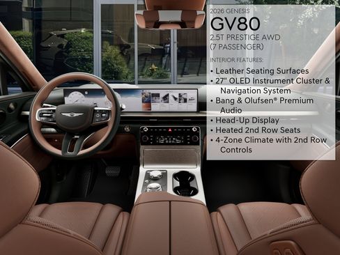 New 2026 Genesis GV80 2.5T Prestige AWD/4WD image 17