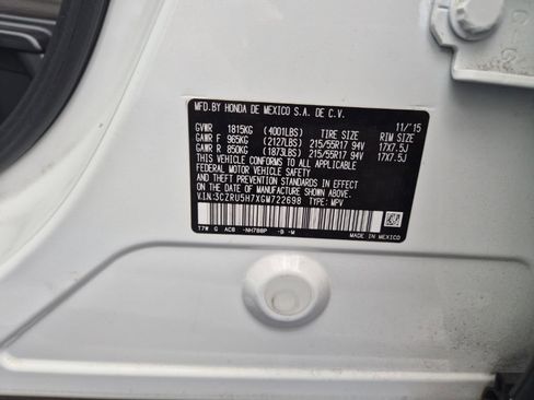 Used 2016 Honda HR-V EX-L image 9