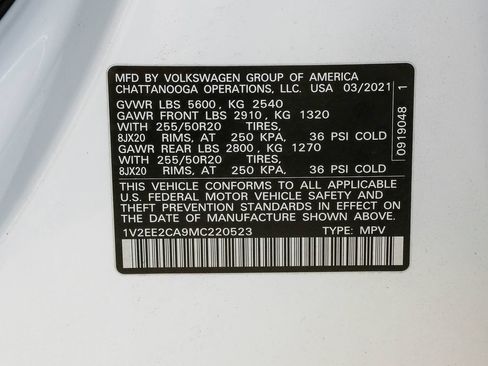 Used 2021 Volkswagen Atlas Cross Sport SEL FWD image 57