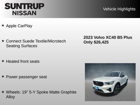Used 2023 Volvo XC40 B5 Plus w/ Protection Package Premier image 23