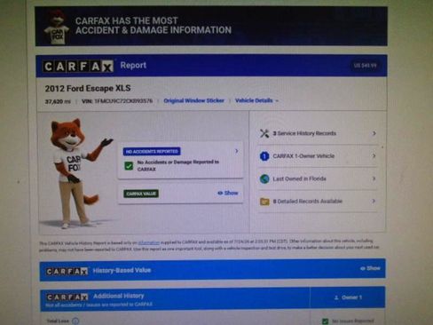 Used 2012 Ford Escape XLS AWD/4WD image 10