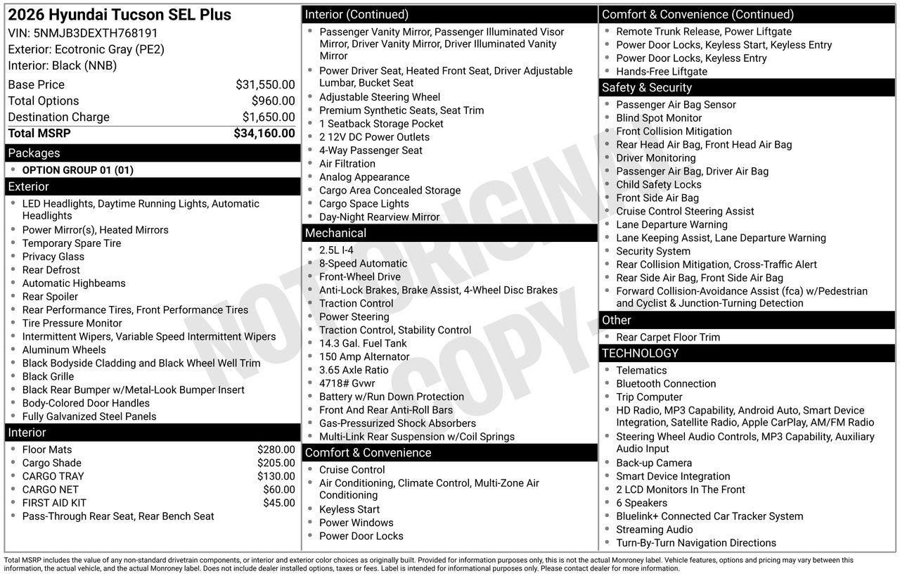 New 2026 Hyundai Tucson SEL Plus FWD image 31