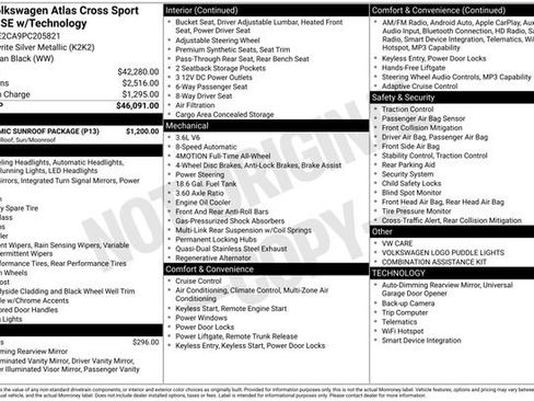 Used 2023 Volkswagen Atlas Cross Sport SE w/ Panoramic Sunroof Package AWD/4WD image 35