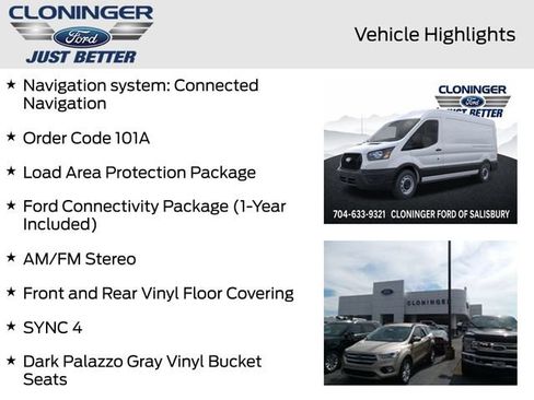 New 2026 Ford Transit 250 148 Medium Roof w/ Load Area Protection Package RWD image 9