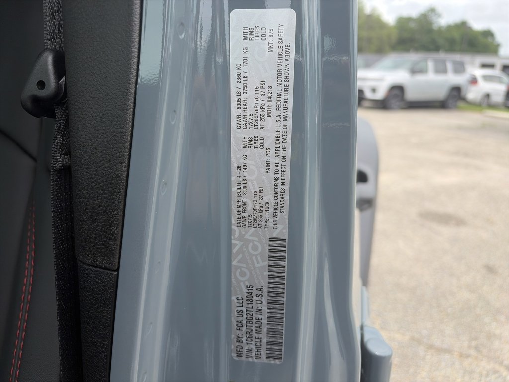 New 2026 Jeep Gladiator Rubicon AWD/4WD image 35