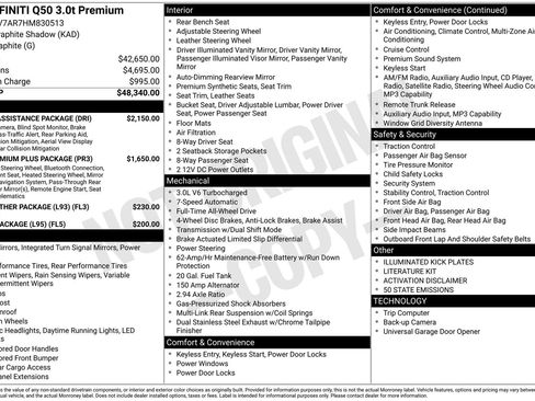 Used 2017 INFINITI Q50 Premium image 22