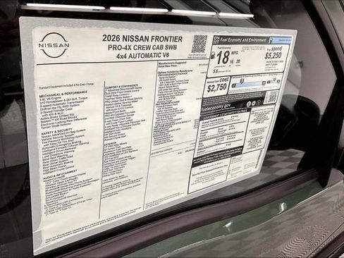 New 2026 Nissan Frontier PRO-4X AWD/4WD image 42