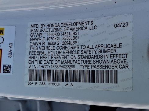 Used 2023 Honda Accord EX image 28