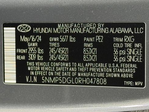 Used 2024 Hyundai Santa Fe Calligraphy AWD/4WD image 55