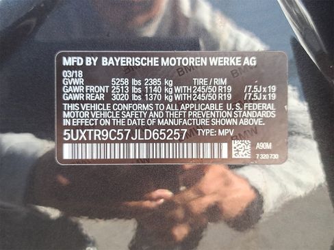 Used 2018 BMW X3 xDrive30i w/ M Sport Package image 40