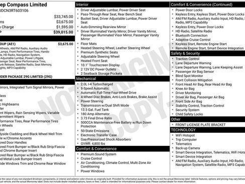 Used 2024 Jeep Compass Limited w/ Elite Group AWD/4WD image 30