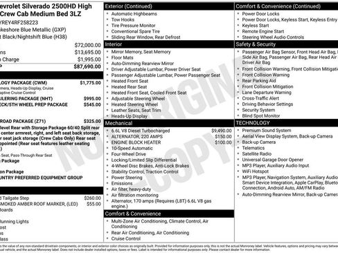 Used 2024 Chevrolet Silverado 2500 High Country w/ Technology Package AWD/4WD image 11
