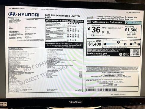 New 2026 Hyundai Tucson Limited image 40