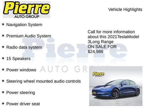 Used 2021 Tesla Model 3 Long Range AWD/4WD image 7