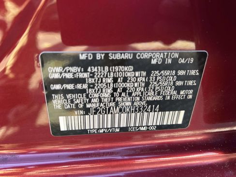 Used 2019 Subaru Crosstrek 2.0i Limited w/ Moonroof Package image 19