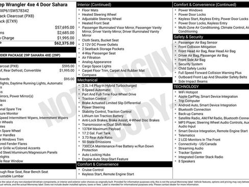 Certified 2025 Jeep Wrangler Unlimited Sahara AWD/4WD image 49