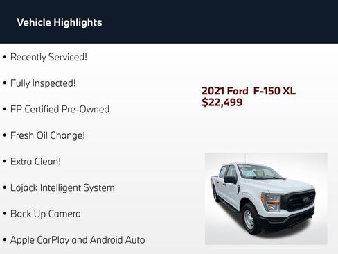 Used 2021 Ford F150 XL w/ Equipment Group 101A High AWD/4WD image 2