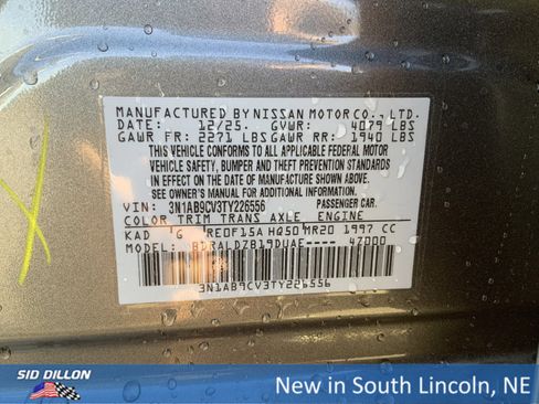 New 2026 Nissan Sentra SV w/ SV Convenience Package image 12