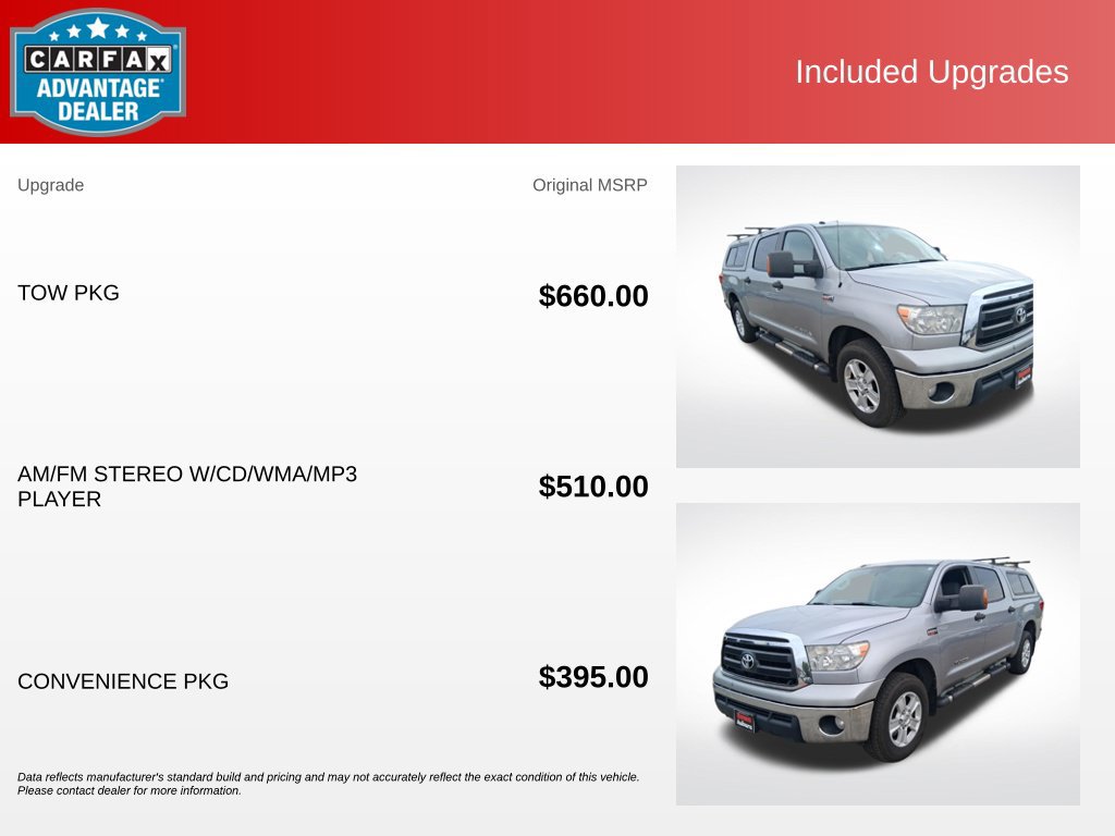 Used 2012 Toyota Tundra 4x4 CrewMax w/ Tow Pkg image 13