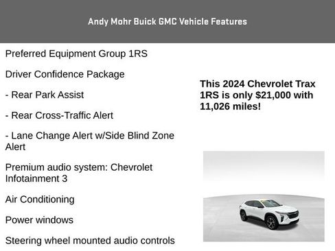 Used 2024 Chevrolet Trax RS w/ Driver Confidence Package image 8