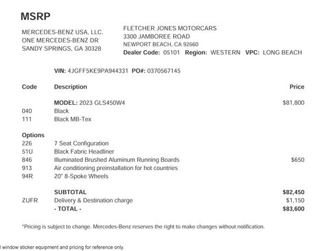 Certified 2023 Mercedes-Benz GLS 450 4MATIC image 2