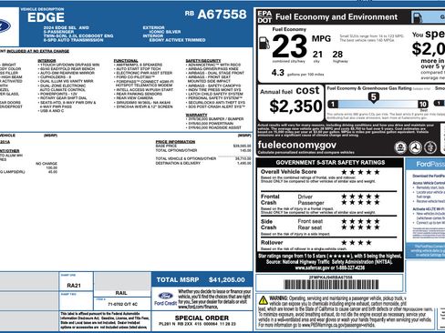 Used 2024 Ford Edge SEL AWD/4WD image 16