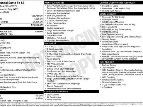 Used 2023 Hyundai Santa Fe SE w/ Cargo Package FWD image 9