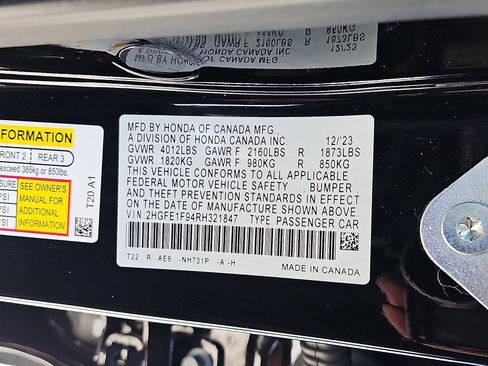 Used 2024 Honda Civic Touring image 29