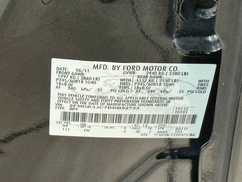 Used 2011 Ford Edge SEL w/ 201A Rapid Spec Order Code FWD image 42