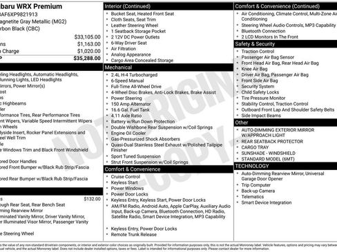 Certified 2023 Subaru WRX Premium AWD/4WD image 26