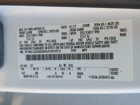 Used 2017 Ford Escape SE w/ Equipment Group 201A FWD image 36