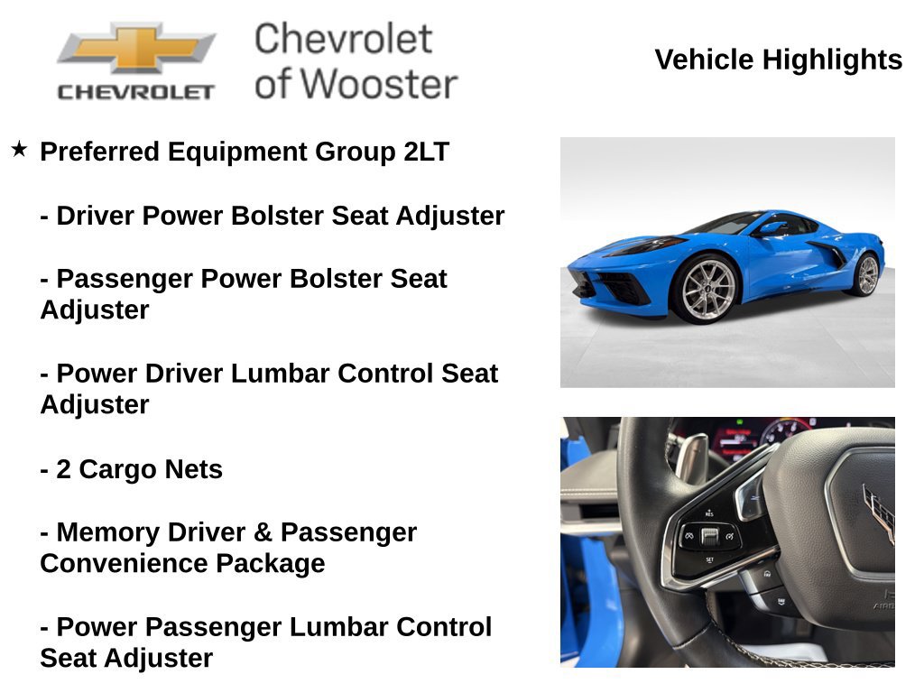 Used 2021 Chevrolet Corvette Stingray Preferred Cpe w/ Battery Protection Package RWD image 2