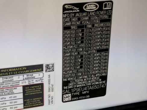 New 2026 Land Rover Range Rover Sport SE AWD/4WD image 56