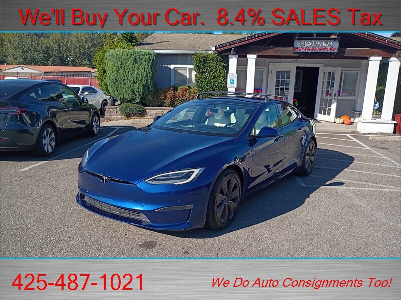 Used 2021 Tesla Model S Long Range AWD/4WD image 1