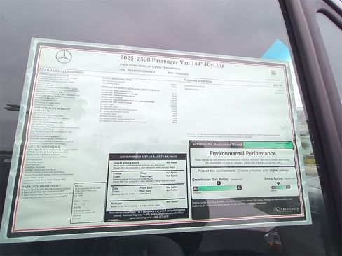 New 2025 Mercedes-Benz Sprinter 2500 image 14