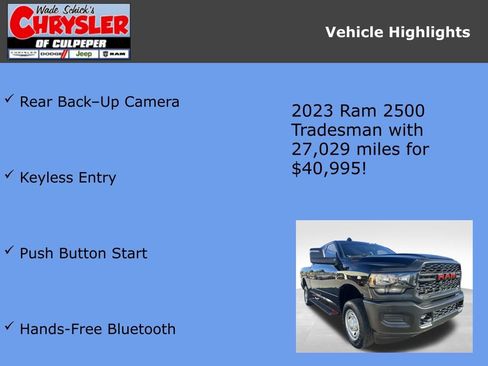 Used 2023 RAM 2500 Tradesman image 7