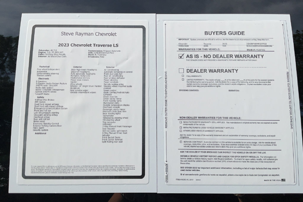 Used 2023 Chevrolet Traverse LS FWD image 24