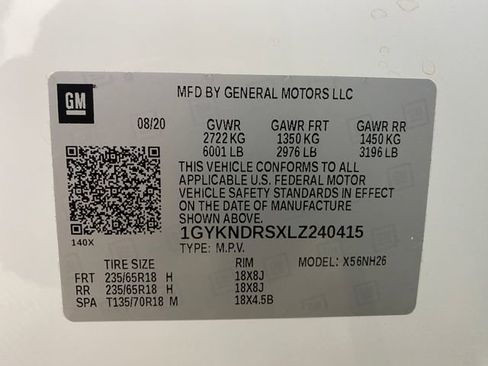 Certified 2020 Cadillac XT5 Premium Luxury w/ LPO, Floor Liner Package image 32