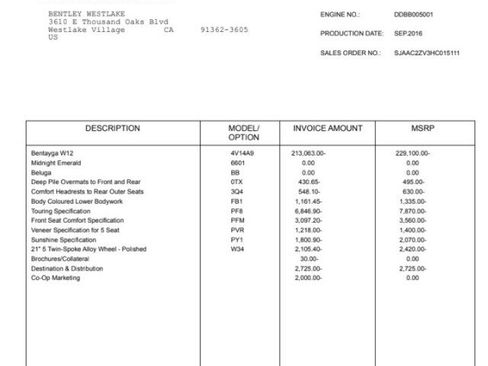 Used 2017 Bentley Bentayga W12 Touring Spec $252K MRP image 7