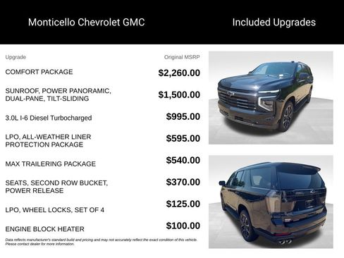 New 2026 Chevrolet Tahoe RST w/ Comfort Package AWD/4WD image 5